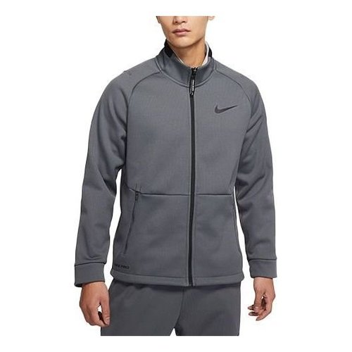 Nike Full-length zipper Cardigan Long Sleeves Training Jacket Gray - Grey - DM5941-068
