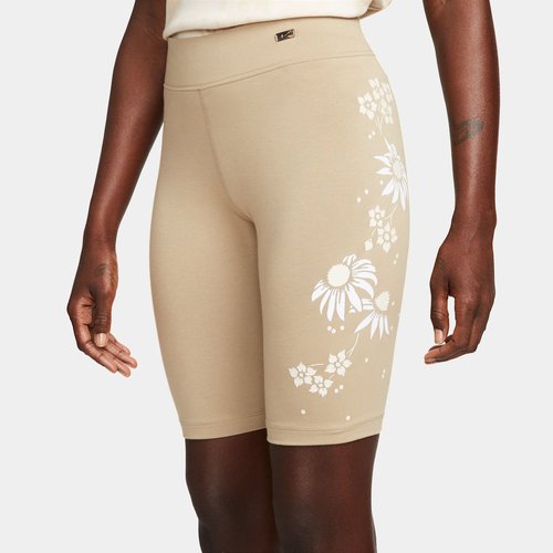 Nike Garden Party Bike Shorts - Tan/Khaki - DV9666-247