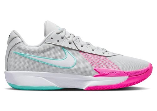 Nike Air Zoom GT Cut Academy | Grey | Size 3.5 - Photon Dust/Pink Blast/Dynamic Turquoise/White - FB2599-010
