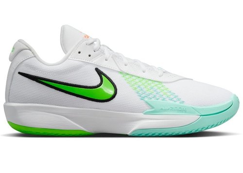 Nike Air Zoom GT Cut Academy - White/Bleached Turquoise/Black/Green Strike - FB2599-107
