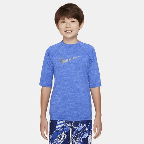 Nike Swim Hydroguard Essential Dri-FIT UV Short Sleeve Top - Game Royal - NESSA825-494