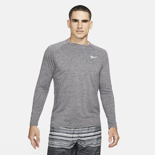 Nike Swim Hydroguard Essential Dri-FIT UV Long Sleeve Top - Black - NESSA590-001