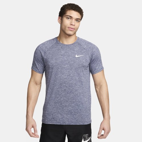Nike Swim Hydroguard Essential Dri-FIT UV Short Sleeve Top - Midnight Navy - NESSA589-440