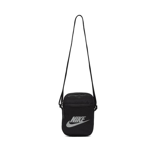 Nike Heritage Crossbody Bag Small, 1L - Black/Black/White - BA5871-010