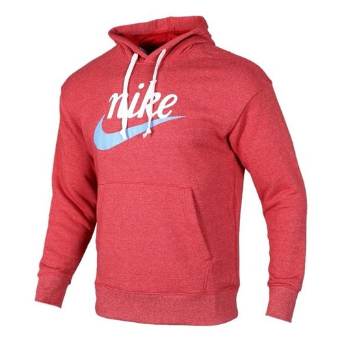 Nike Heritage Logo Printing Pullover - Red - BV2934-657