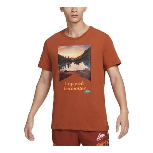 Nike Hike Trail DRI-FIT T-Shirt - Brown/Multi-Color - FD0121-246
