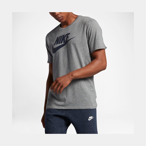 Nike Icon Futura Short Sleeve Shirt - Grey - 696707-091