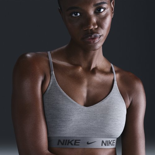Nike Indy Light Support Padded Adjustable Sports Bra - Smoke Grey/Pure - FD1062-085