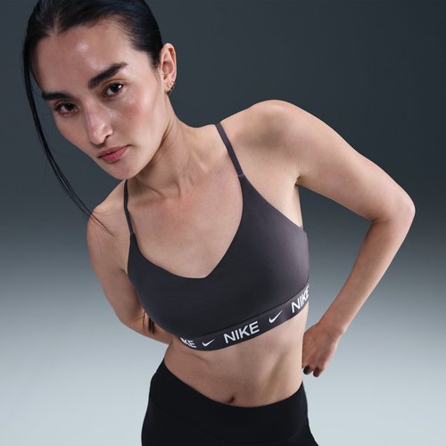 Nike Indy Light Support Padded Adjustable Sports Bra - Thunder Grey - FD1062-036