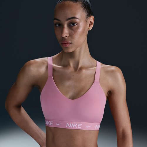 Nike Indy Medium Support Padded Adjustable Sports Bra - Elemental Pink/Pink Foam - FD1065-699