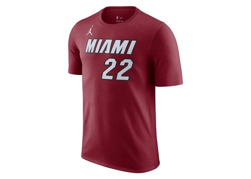 Nike Jordan NBA Miami Heat Jimmy Butler Statement Edition T-Shirt - Dark Red/White - DV5781-611