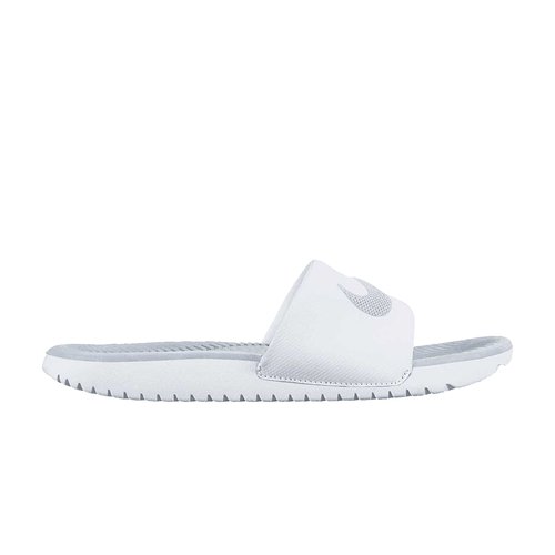 Nike Kawa Slide 'White Metallic Silver' 834588100 Solesense