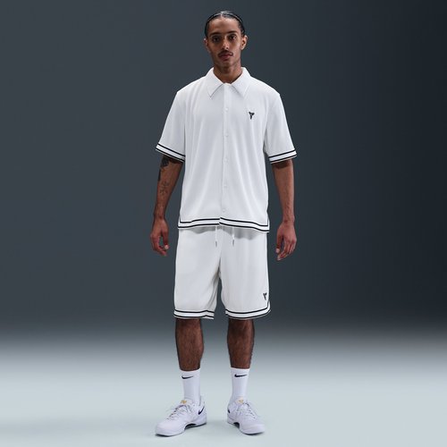 Nike Kobe Pleated Basketball Shorts - White/Black - HV9988-100