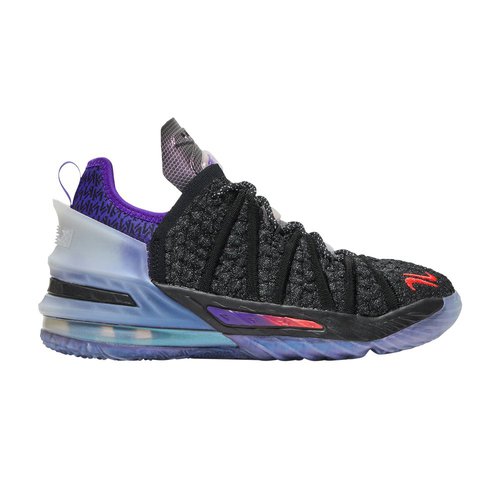Kylian Mbappé x Nike Lebron 18 NRG - Black/Fierce Purple/Metallic Silver/Multi-Color - CT4677-001