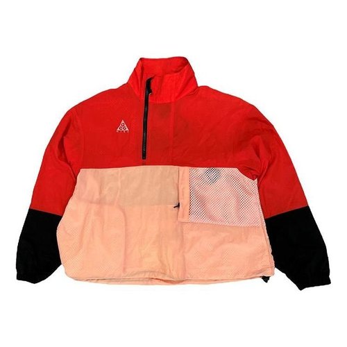 Nike Lab ACG Anorak - Habanero Red/Bleached Coral/Black - BQ7292-634