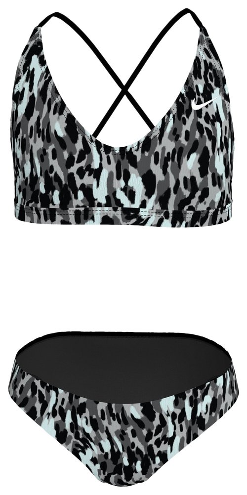 Nike Lace Up Bikini Set - Black/White - NESSG743-001