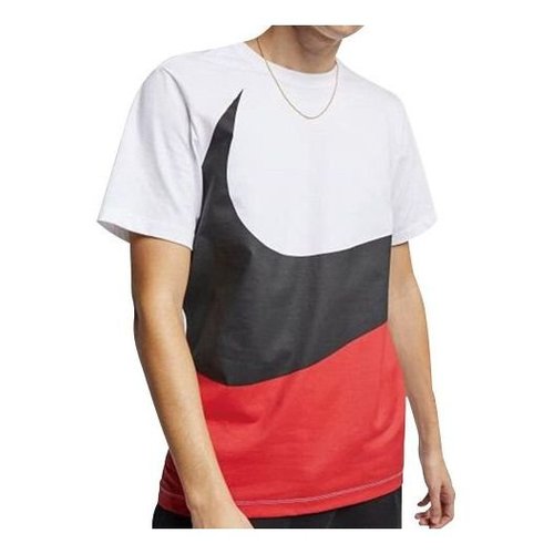 Nike Large Sports Pullover Round Neck Short Sleeve - White - CK9586-103