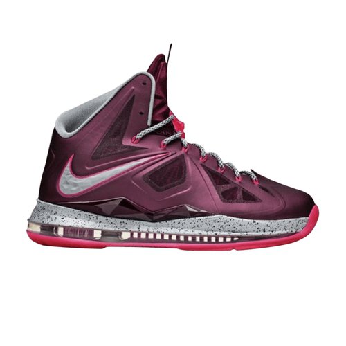 Nike Lebron 10+ Sport Pack Sample - Bordeaux/Wolf Grey-Fireberry-Metallic Gold - HO12MNBSKT971328600Y3-S