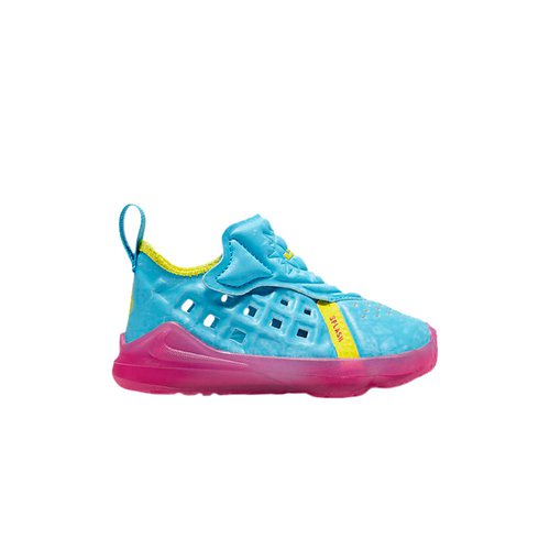 Nike Lebron 17 Dunked - Blue Fury/Opti Yellow/Fire Pink - CJ2526-400