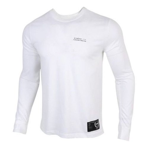 Nike Lebron Dri-Fit Round Collar Basketball Long Sleeved T-Shirt - White - CV2080-100