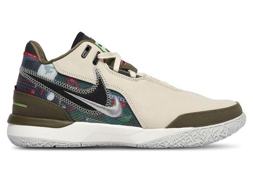 FaZe Clan x Nike Zoom Lebron NXXT Gen AMPD - Light Cream/Medium Olive/Metallic Silver/Black - HF0715-200