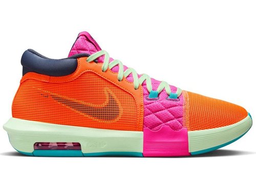 Nike Lebron Witness 8 - Total Orange/Laser Fuchsia/Vapor Green/Thunder Blue - FB2239-800