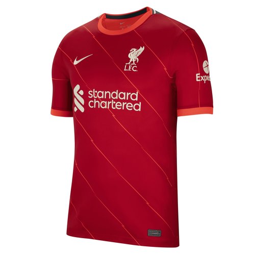 Nike Liverpool FC 2021/22 Stadium Home Soccer Jersey - Gym Red/Bright Crimson/Fossil - DB2560-688