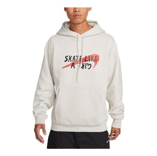 Nike Skate like a graphic hoodie 'Rice White' - DQ7305-072 | Solesense