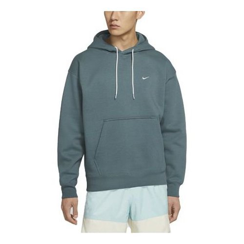 Nike Logo Embroidered Solid Color Fleece Lined - Dark Green - DA0316-387