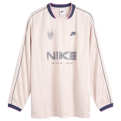 Nike Sportswear Long-Sleeve Jersey Top - Silt Red/Midnight Navy - IM7452-667