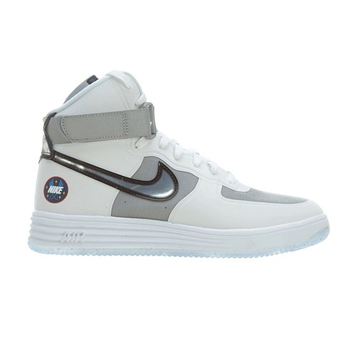 Nike Lunar Force 1 Hi WOW QS - White/Metallic Silver - 632359-100