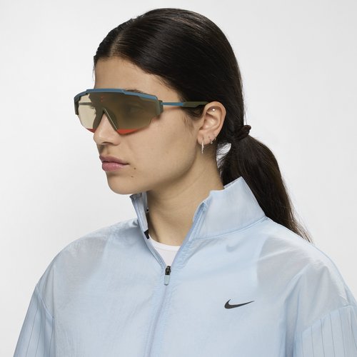 Nike Marquee Edge Mirrored Sunglasses - Medium Olive/Gold - NKFN0300-390