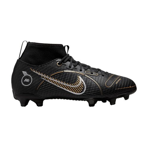 Nike Mercurial Superfly 8 Academy MG - Black/Metallic Silver/Medium Ash/Metallic Gold - DJ2854-007