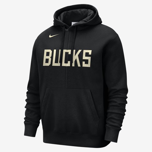 Milwaukee Bucks Courtside Nike NBA Fleece Pullover Hoodie 'Black