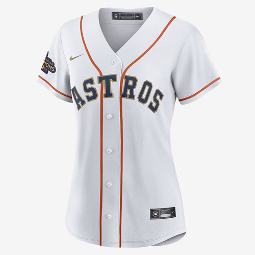Nike MLB Houston Astros 2022 World Series Champions Jose Altuve - White/Gold - T77307W76HU-QWV