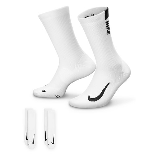 Nike Multiplier Crew Sock 2 Pairs - White/Black - SX7557-100