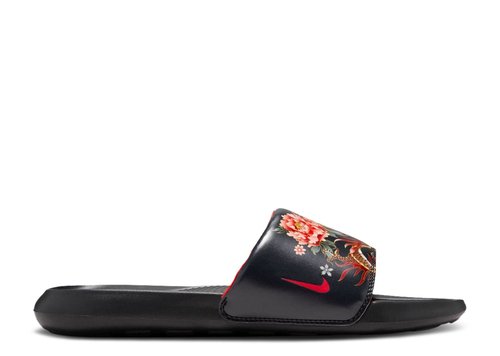 Nike Naomi Osaka x Victori One Slide - Black/Metallic Gold/Bright Crimson - FZ1440-001