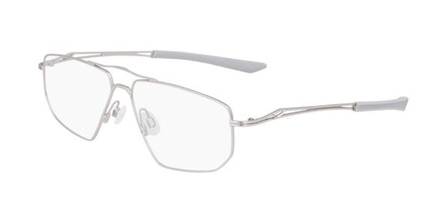Nike Demo Navigator Eyeglasses Nike 8215 045 56 - Silver Tone - NIKE821504556