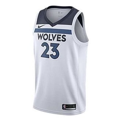 Nike NBA Basketball Jersey Vest SW Fan Edition Minnesota Timberwolves Jimmy Butler 23 - White/Blue - 864431-102