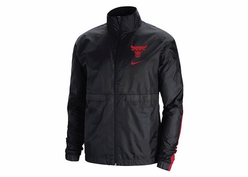 Nike NBA Chicago Bulls Tracksuit Courtside Jacket - Black/Red - DN8863-010
