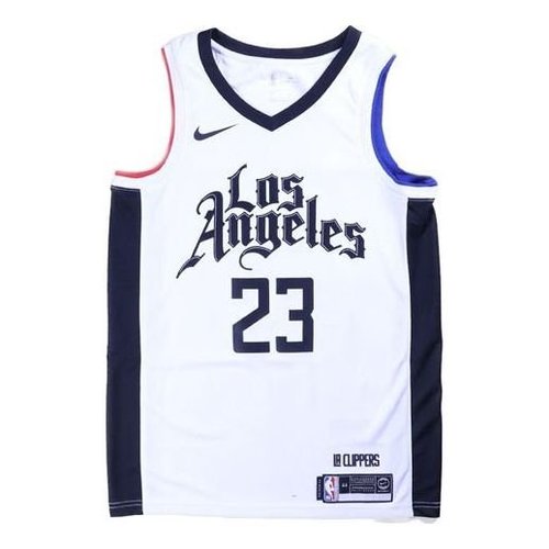 Nike NBA City limited SW Fan Edition 19-20 Season Los Angeles Clippers No. 23 Sports Basketball Jersey/Vest - White - AV4644-100