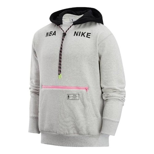Nike NBA Courtside Hooded Jacket - Grey/Multi-Color - DR9084-025