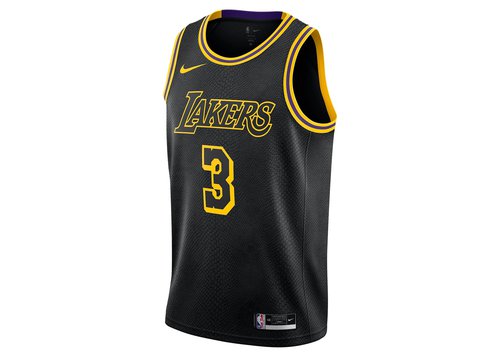 Nike NBA Lakers Anthony Davis Swingman Jersey - Black - DJ1433-010