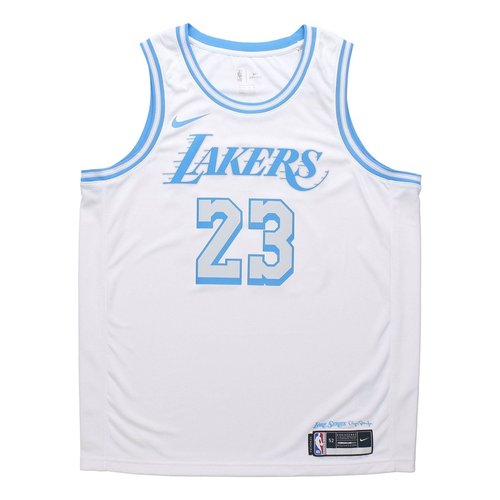 Nike NBA Lebron James Los Angeles Lakers 2021/22 City Edition Swingman Jersey #23 - White/Blue - CN1737-102