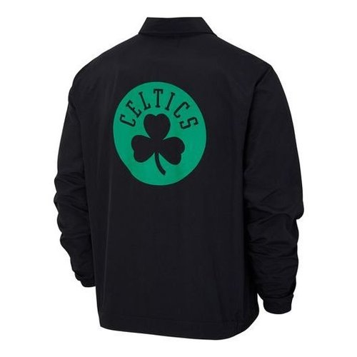 Nike NBA Lightweight Boston Celtics Alphabet Printing Zipper Woven Sports Jacket - Black - CN0750-010