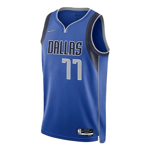 Nike NBA Retro Basketball Jersey/Vest SW Fan Edition Dallas Mavericks Doncic No. 77 Blue - DB3568-480