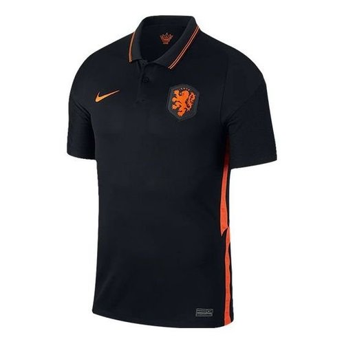 Nike Netherlands National Team 20/21 Authentic Vapor Match Away Jersey - Black/Orange - CD0711-010