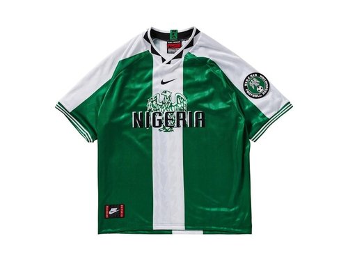 Nike Nigeria 1996 Football Replica Shirt - Green/White/Black - II6988-310