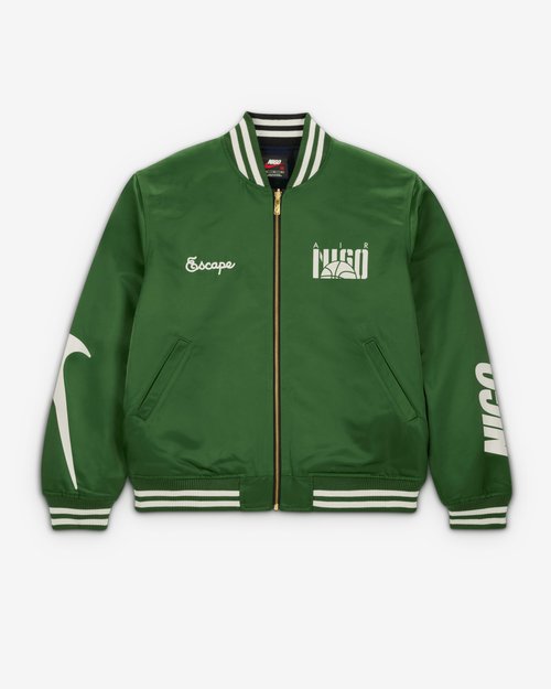 Nike Nigo Reversible Coach Jacket - Forrest Green/Black