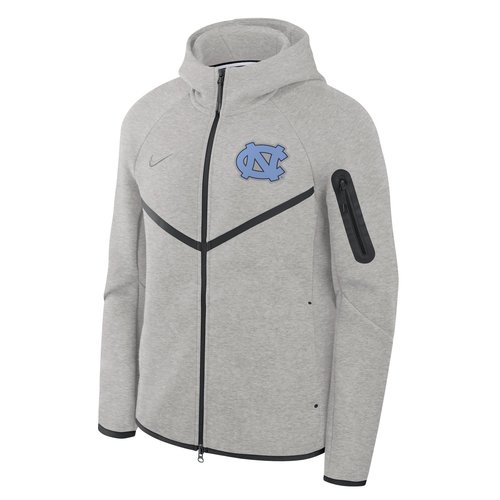 North Carolina Tech Fleece Windrunner Nike Brand College Full-Zip Hooded Jacket - Grey - 0JL4086NNCN-J35